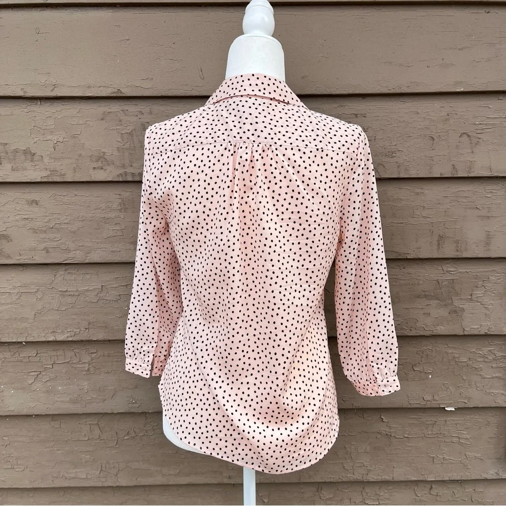 Karl Lagerfeld Paris polka dot ruffle top! - Picture 4 of 5